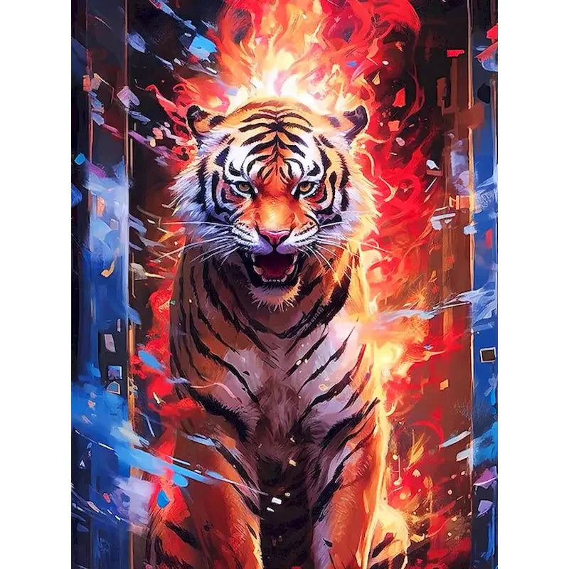 Diy Paint By Numbers For Adults Beginners Wolf Animals Acrylic Painting By Number Kits Home Decoration Framelessless