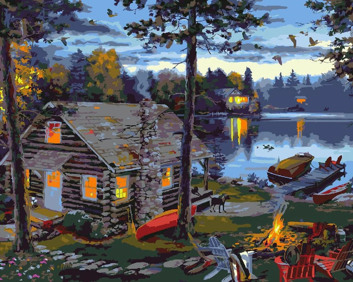 Paint by Numbers Kit for Adults，children，Beginner to Advanced NumberOil Paintin ，Home Decor ，DIY Art Scenery Oil Paintin