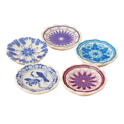 Doll Home Simulation Kitchen Tableware Accessories Dolls House Scene Decor Toy 1:12 Dollhouse Miniature Dining Plates