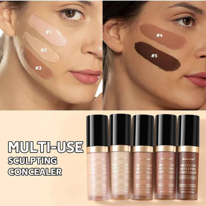 Lakerain Multi-purpose Concealer For Face Covers Freckles Even Skin Tone Moisturizing Long-lasting Sculpting Liquid Concealer
