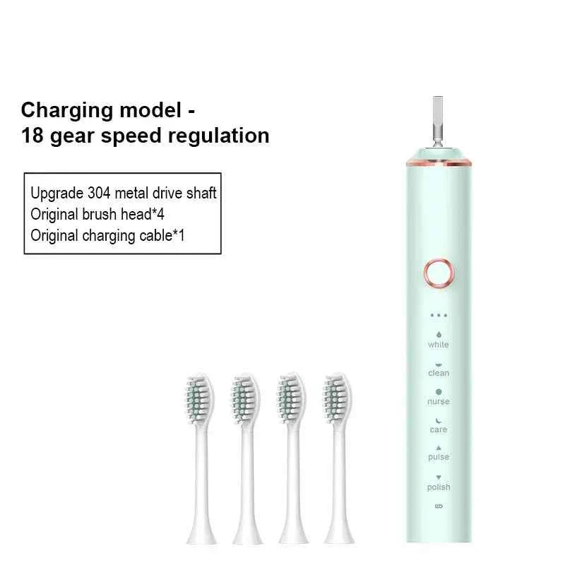 Xiaomi Youpin Sonic Electric Toothbrush USB Fast Charging Toothbrush Smart Timer Rechargeable Toothbrushes Replacement Heads Set