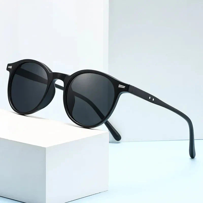 Stylish Round Frame Sunglasses Men Women Casual Vintage Outdoor Sports Eyewear Unisex Ultralight UV400 Sun Glasses Goggles