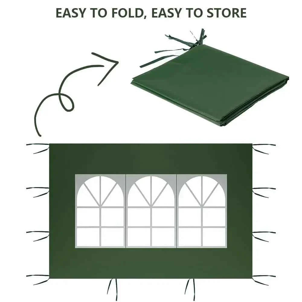 3x2m Waterproof Gazebo Awning Sunshade - Durable Oxford Sun Shade Sail for Camping & Garden