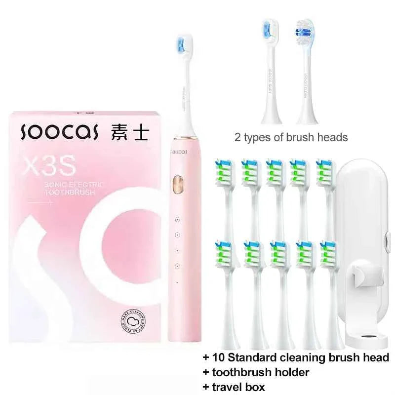SOOCAS X3S Sonic Electric Toothbrush 180 Days Battery Life Smart Ultrasonic Tooth Brush Cleaner Adult Automatic IPX8 Waterproof