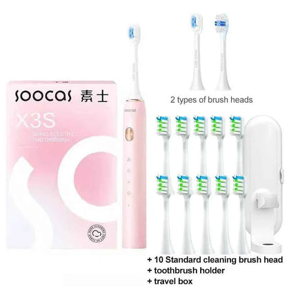 SOOCAS X3S Sonic Electric Toothbrush 180 Days Battery Life Smart Ultrasonic Tooth Brush Cleaner Adult Automatic IPX8 Waterproof