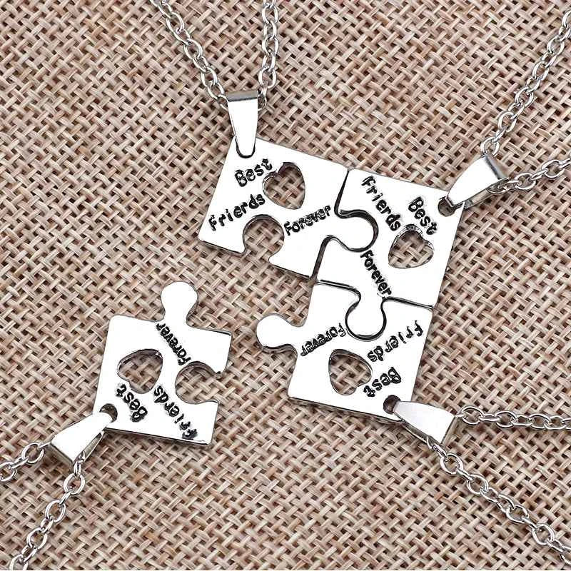 New Best Friends Necklace For Women Girls Broken Heart Puzzle Musical Note Pendant Necklaces BFF Friendship Forever Jewelry Gift