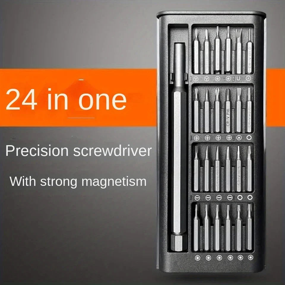 24-in-One Professional Repair Kit - Multi-Functional Precision Screwdriver Set for Mobile Phone and Tablet Disassembly