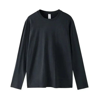 MRMT 2026 Brand New Mens T Shirt Combed Cotton Loose Tide Round Neck Long-Sleeved Men t-Shirt Pure Bottoming Top Tees Shirt