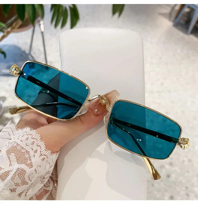 High Definition Sunglasses for Men Ladies Blue Light Blocking Eye Protection Eyewear Rimless Square Frame Eyeglasses Goggle