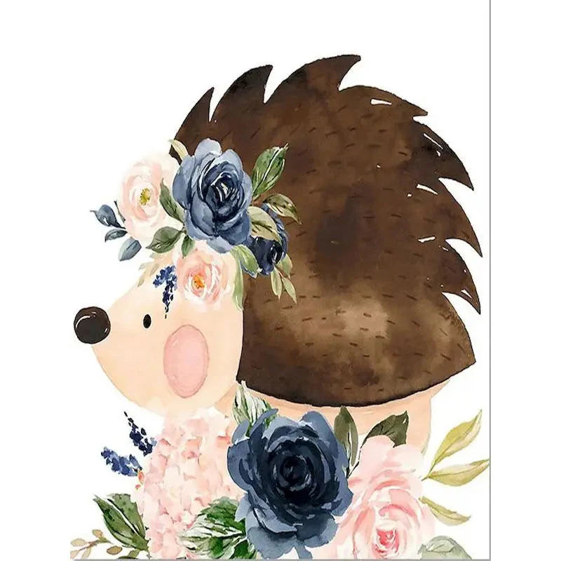 GATYZTORY Paint By Number For Kids Painting Animal And Flower 20x20cm Decorative Paintings Kill Time Easy Hand Painting