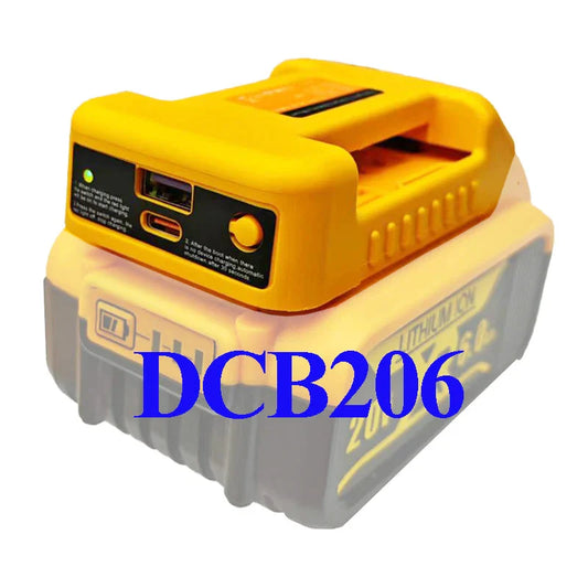 Li-ion Battery Parts Adapter For DEWALT 20V DCB200 For Makita 18V BL1830 Lithium Batteries Case Type C USB Power Bank Charger