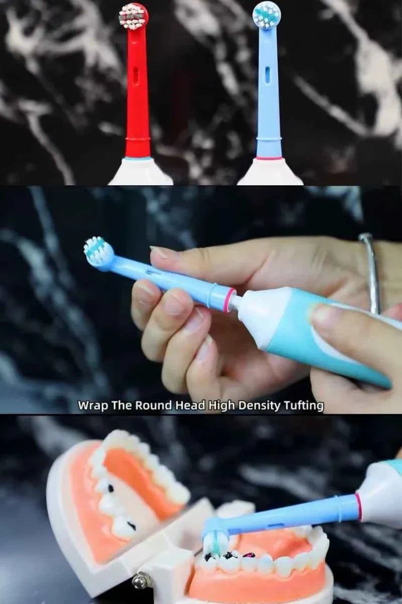 20/16/8/4PCS EB-10A/EB10-X Soft Bristle Kids Toothbrush Head Compatible For Oral b
