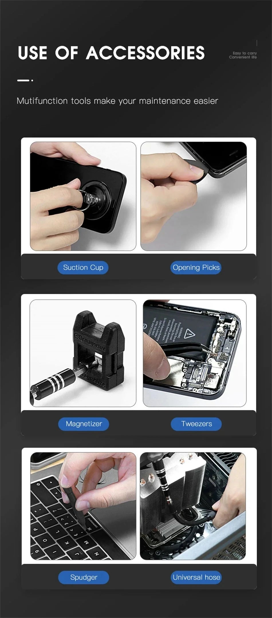 New 115 in 1 Professional Repair Tool Precision Screwdriver Set Magnetic Torx Hex Screw Driver Bits Kit for Xiaomi Mac PC iPhone