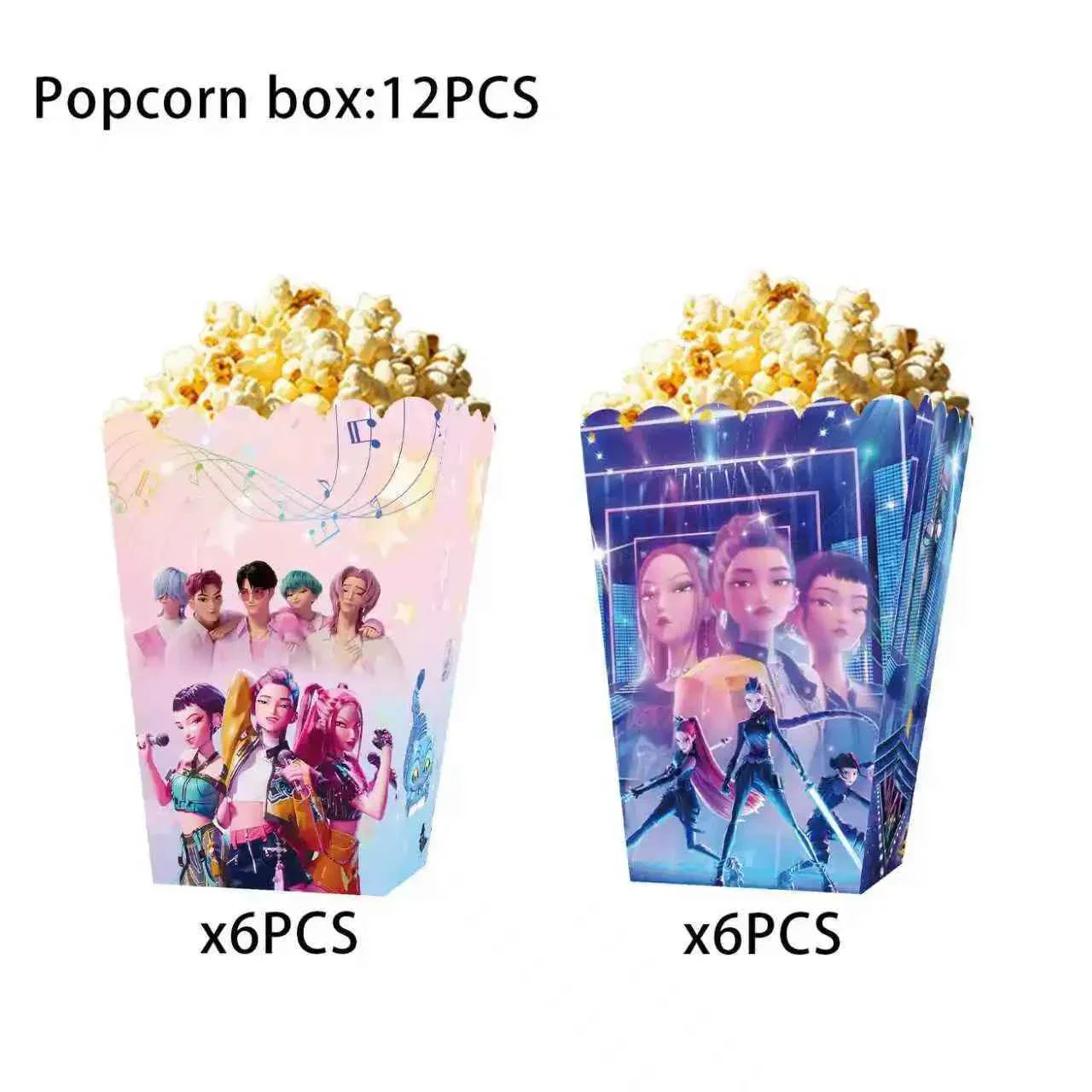 K-Pop Demon Hunters Birthday Decorations Girls Birthday Party Tableware Balloons Set Cup Plates Girls Favor Kpop Warriors Supply
