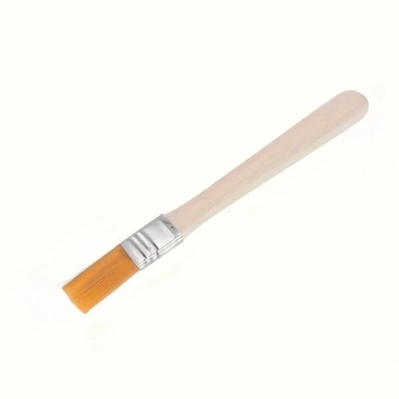 50pcs Nylon Paint Brushes with Wooden Handles, 5-Inch, Yellow Bristles, Ideal for Wall, Door, Cabinet, Furniture, Fence Painting