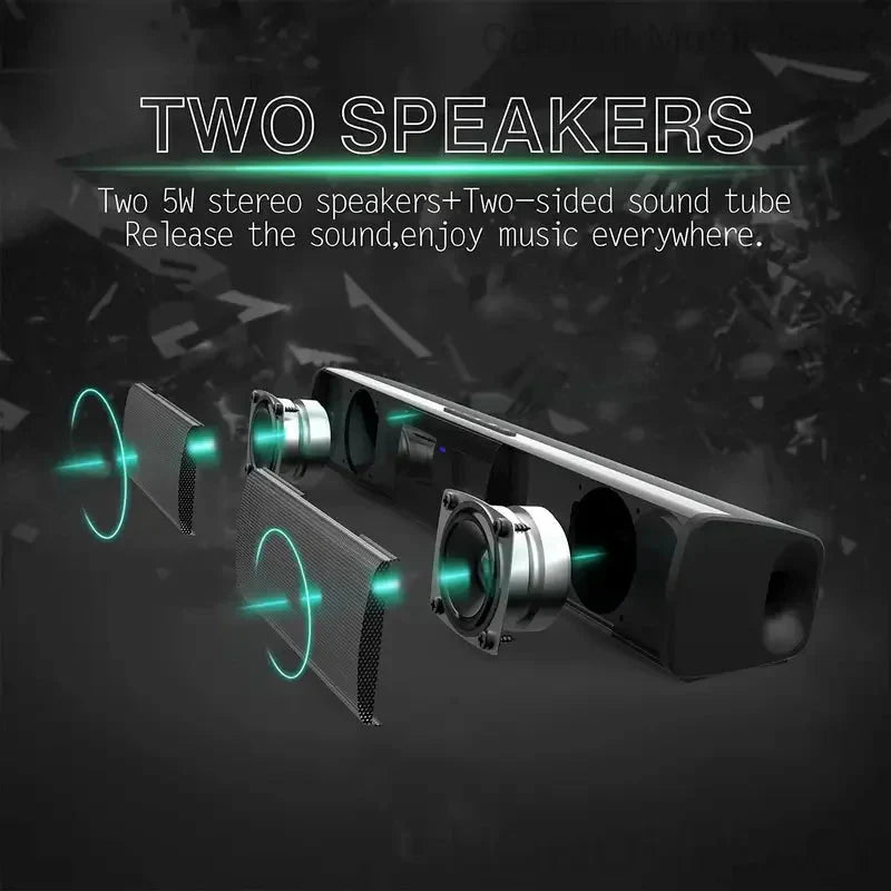 BS-28B High Quality Bluetooth Speaker High Power Wallmounted Wireless 40w Sound Bar Stereo Home Theater TV Strong Bass Sound Bar