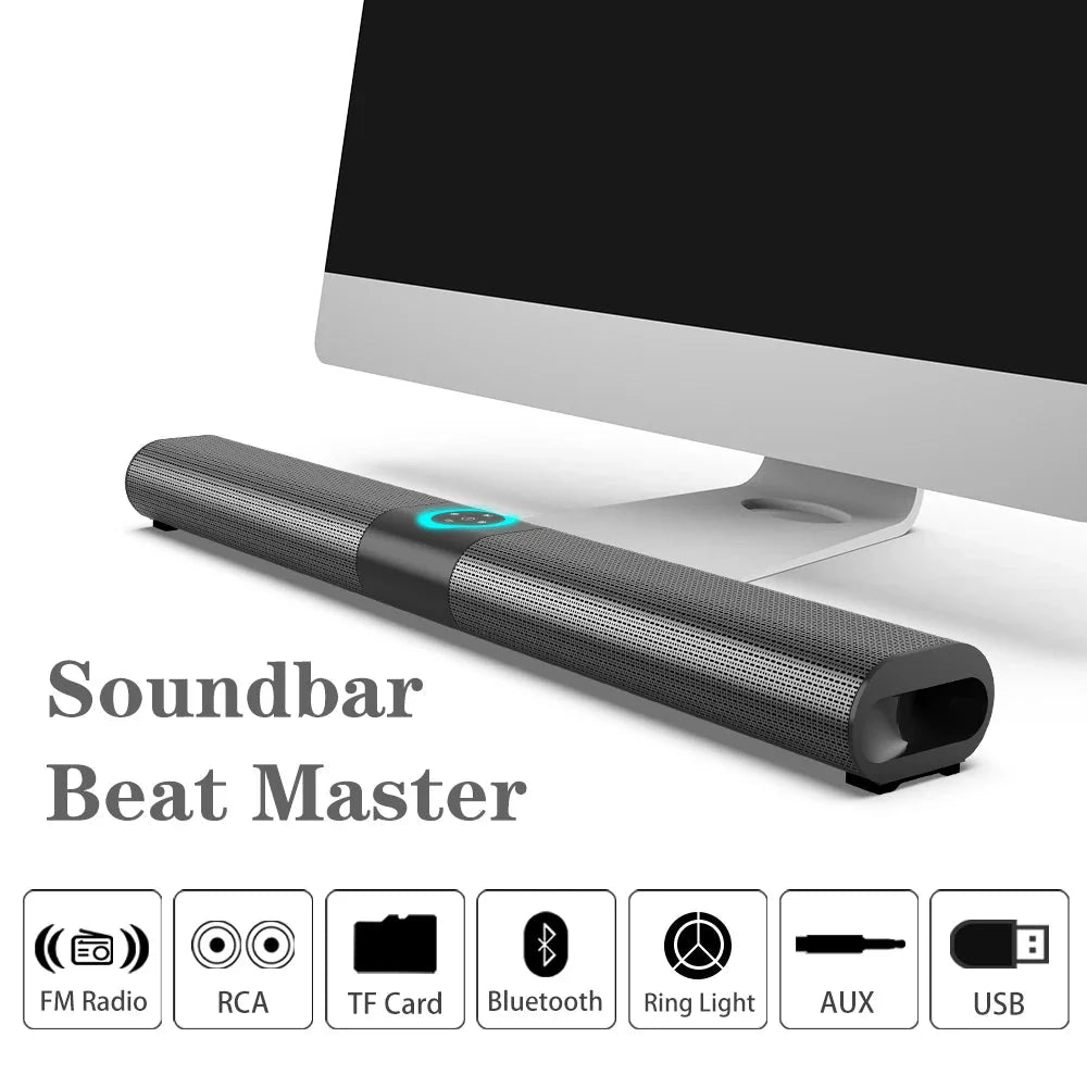 DIXSG Wireless Bluetooth Soundbar - 3D Surround Home Theater Speaker System