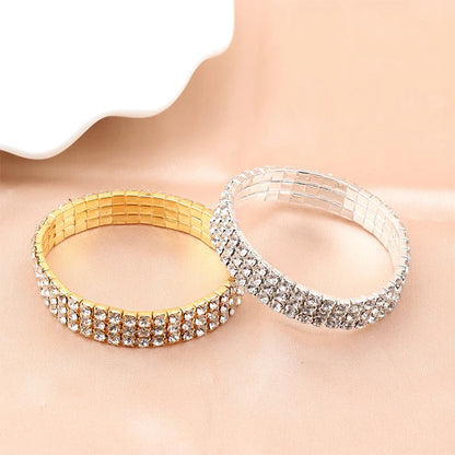 4Pcs/set Bridal Jewelry Set Necklace Bracelets Ring Earrings Set Super Gorgeous Luxury Shiny Fashion Jewelry Party Gift