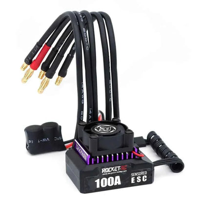 ROCKET RC 100A ESC w/ CH10 540 Motor 10.5T 13.5T 17.5T 21.5T Sensored Brushless Combo for 1/10 1/12 RC Drift Racing Car Parts