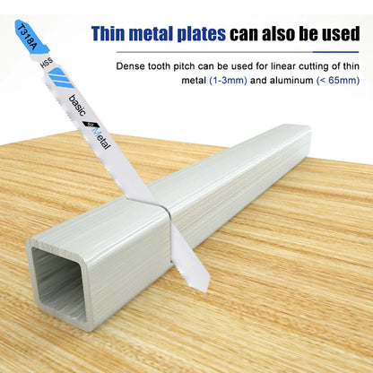 Premium T-Shank Jigsaw Blade Set - Multi-Material Cutting Kit for Wood, Plastic, and Metal - Compatible with Bosch/DEWALT/Makita