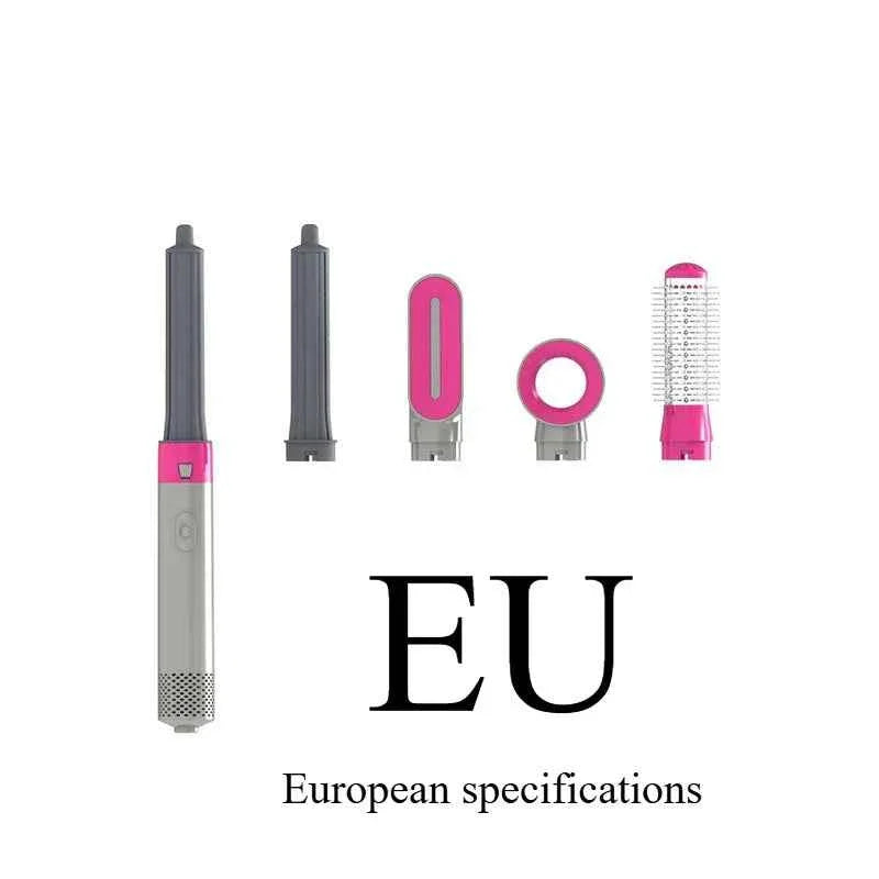 5-in-1 Negative Ion Automatic Curling Iron Multifunction Convenient Hair Dryer Volume Straight Hot Air Comb Curly Girl Method