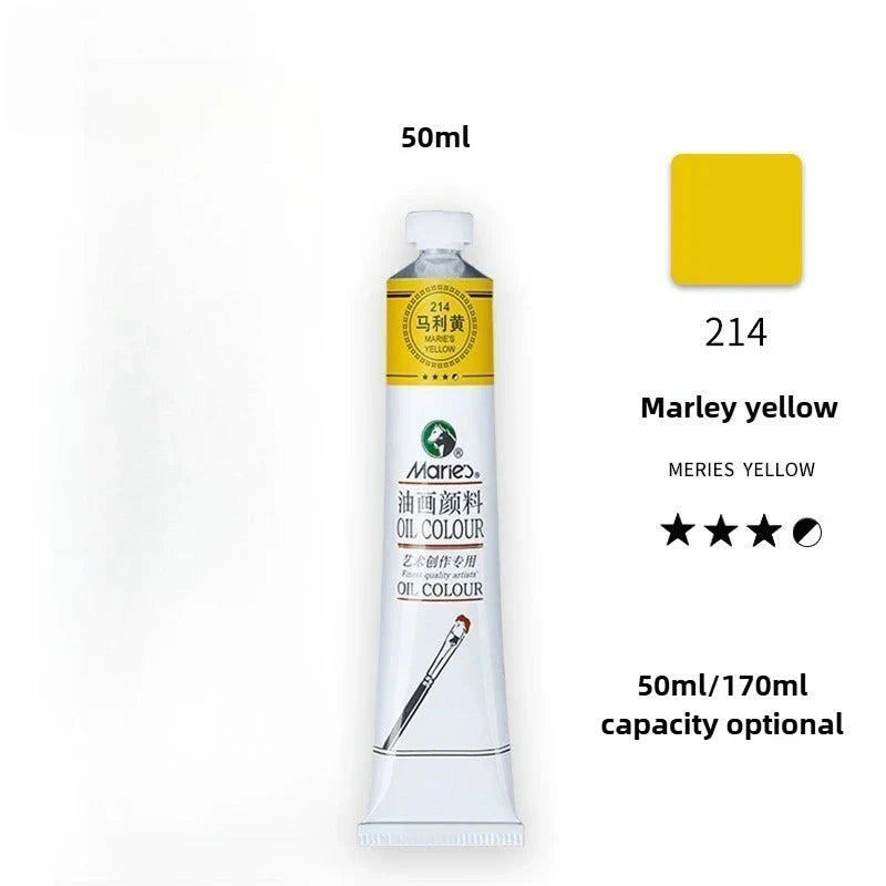 Maries Oil Paint 50ML Oil Painting Art Creation Pigment Large Oil Paint Paint Single Commonly Used 24 Colors