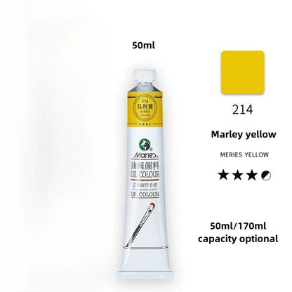 Maries Oil Paint 50ML Oil Painting Art Creation Pigment Large Oil Paint Paint Single Commonly Used 24 Colors