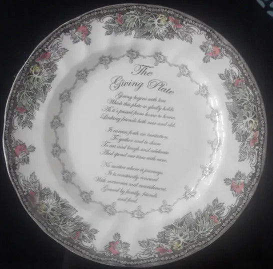 British Friendship Village series, decorative plates, Western food plates