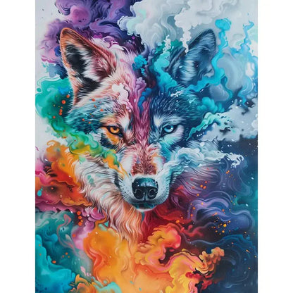 Diy Paint By Numbers For Adults Beginners Wolf Animals Acrylic Painting By Number Kits Home Decoration Framelessless