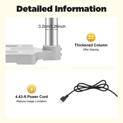 340W Portable Benchtop Drill Press, High-precision 3 Speed Adjustable Mini Portable Electric Bench Drill Stand for Iron Wood