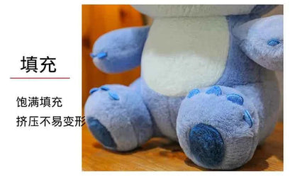 Disney Cute Blue Stitch Stuffed Plush Toy Cartoon Anime Stitch Kawaii Sleeping Pillow Plush Doll Giving Girls Birthday Gifts
