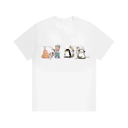 2026 Spring Summer  Printed Men's and Women's T-shirts, Fashionable and Breathable Everyday Wear for Street