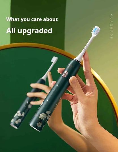 SOOCAS X3S White Rose Adult Smart Sonic Electric Toothbrush IPX7 Waterproof Ultrasonic Tooth Brush Upgraded 180 days life