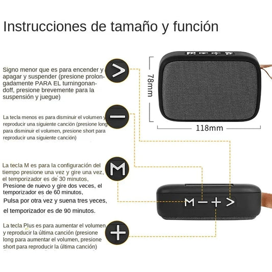 Mini Bluetooth Speaker HIFI Speakers Soundbar Portable Bluetooth 5.0 Wireless Soundbar 500mAh Battery For Outdoor Indoor Sports
