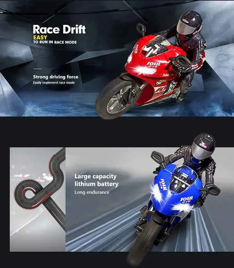 RC Motorcycles 1:6 1:10 Electric Motor RC Cars High Speed 4CH Remote Control Racing Motorcycle Drift Car Kids Xmas Festival Gift