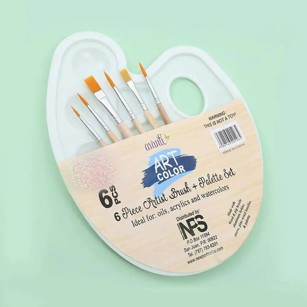 Adults Drawing Artist Coloring Student Art Painting Supplies Watercolor Tray Art Oval Palette Brush Set Oil Painting Palette