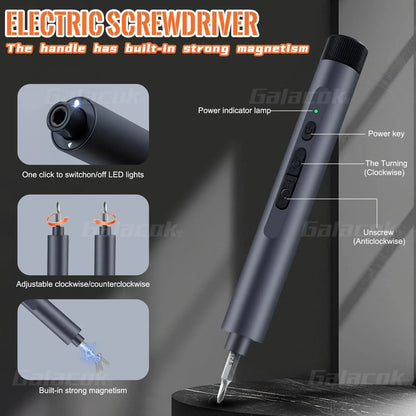 138 in 1 Electric Precision Screwdriver Set Mini Repair Tool Kit with 122 Magnetic Phillips Torx Bits for iPhone Watch Camera PC