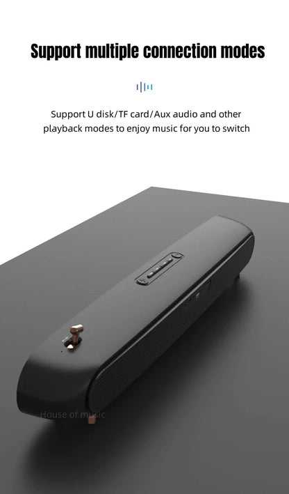 TV Soundbar Wired and Wireles Home Surround Speaker Sound Bar for PC Theater Computer Aux 3.5mm Outdoor Portable Bluetooth Audio
