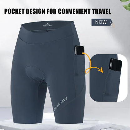 ZYKNIGT Women's Pro Summer Cycling Bib Shorts - High-Performance Free-Cut Hems & Breathable Quick-Dry Compression