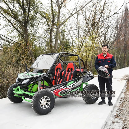 Adult Gas Off Road Go Kart 4 Wheel Two Seat Buggy for Sale Entertainment Equipment Outdoor Go-Karting At The Amusement Park