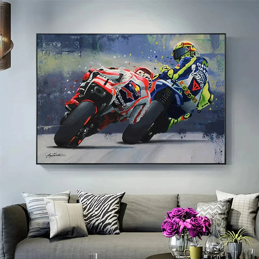 Painting By Numbers For Handicrafts Abstract Motorcycle Acrylic Paints By Number For Adults Home Decors Unique Gift