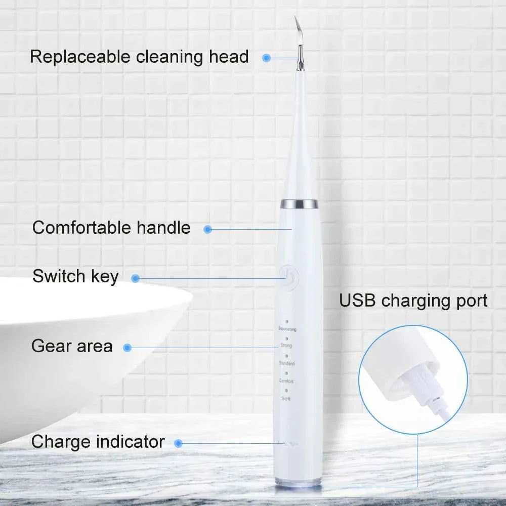 Electric Sonic Dental Scaler for Teeth Tartar Plaque Stains Cleaner Tooth Calculus Tooth Stone Remover Teeth Whitening Oral Care