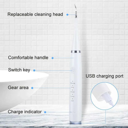 Electric Sonic Dental Scaler for Teeth Tartar Plaque Stains Cleaner Tooth Calculus Tooth Stone Remover Teeth Whitening Oral Care