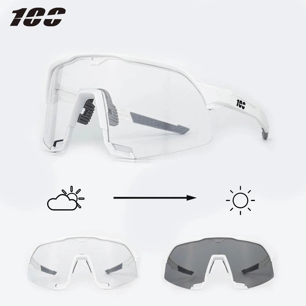 100 Cycling Sunglasses UV400 TR90 Sports Bicycle Glasses MTB Mountain Bike Fishing Hiking Riding Eyewear for Men Women sport