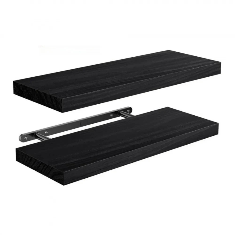 Solid Wood Solid Wooden Floating Shelves Wall Mounted Storage Rack Wall Mounted Bookshelf Floating Design Book Shelf