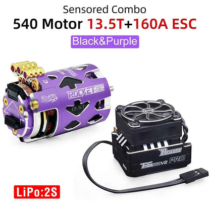 Rocket RC Brushless Motor Thunder 540 Sensored 10.5T 13.5T 3.175 mm Shaft for 1/10 RC Racing Drift Car Parts Surpass Hobby