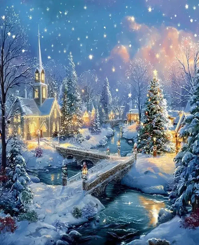 PhotoCustom Paint By Number Outdoor Scenery Kit Drawing On Canvas Diy Christmas Gift For Living Room Decora