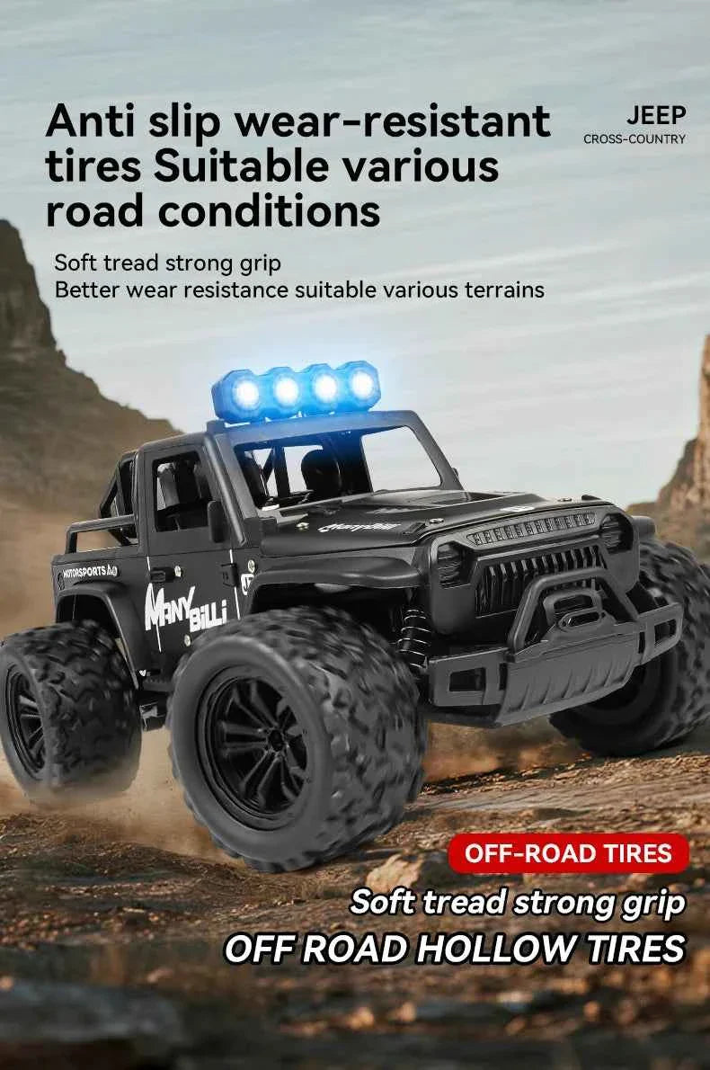 RC Off road Truck 1/16 4WD RTR Durable Beginner All Terrain RC Car High Speed 20Km/h Remote Control Monster Truck Adult Gift Toy