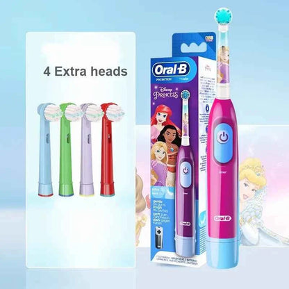 Oral B Kid Electric Toothbrush Car Design Toothbrush for Kid Soft Bristle Gentle Clean Teeth with Replacement Refills Waterpoof