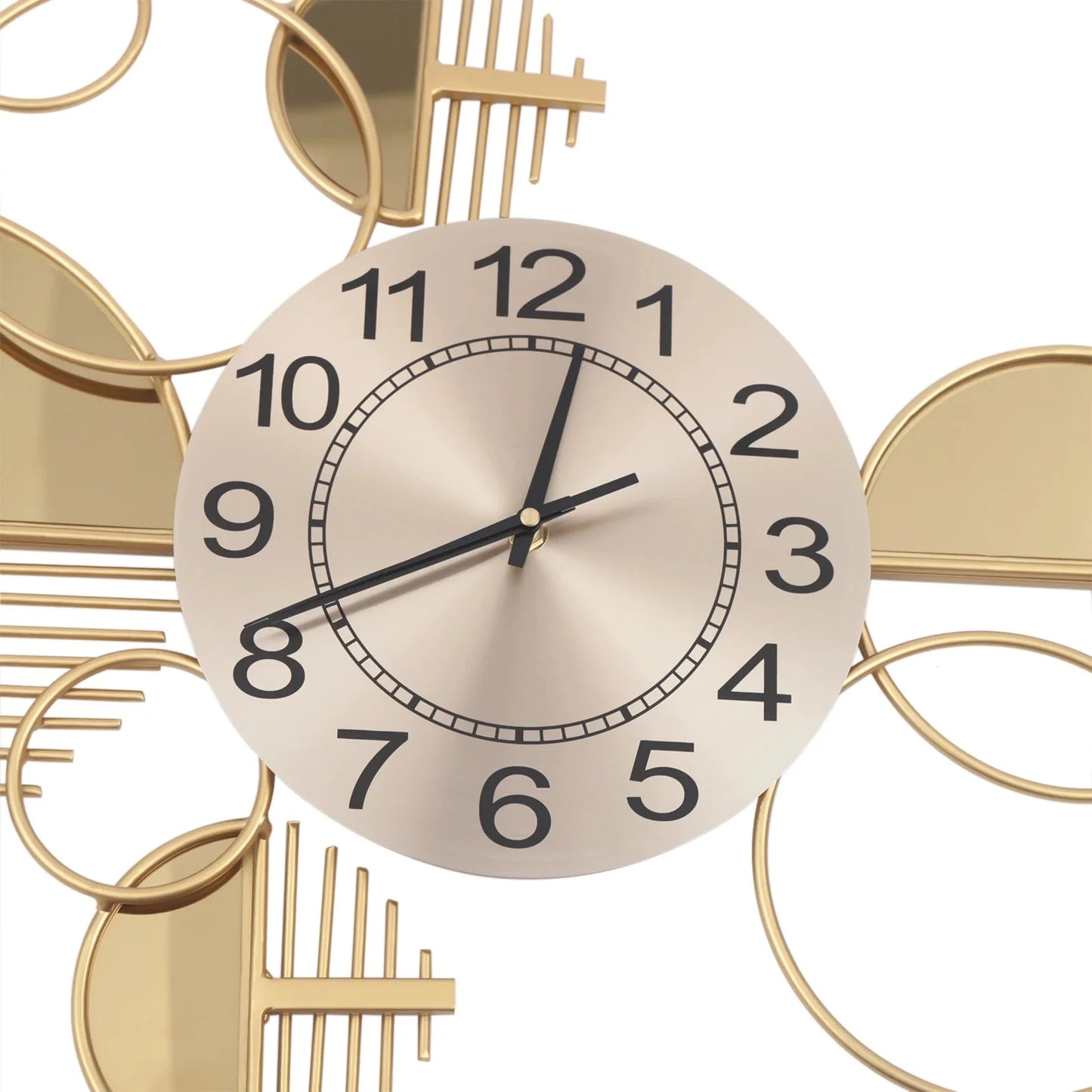 Gold Metal Creative Minimalist Style Decorative Clock